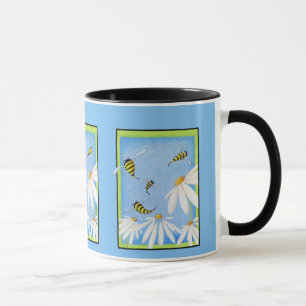 Caneca Bee Happy Daisies Mug