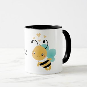 Caneca Bee Mine Bumblebee Hearts