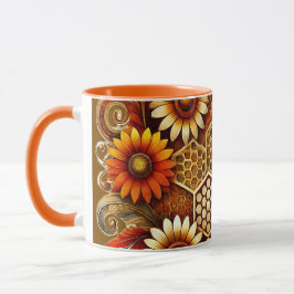 Caneca Beekeeper Mug | Design de mel e girassol