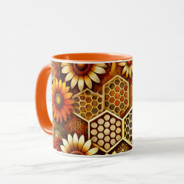 Caneca Beekeeper Mug | Design de mel e girassol