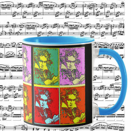 Caneca Beethoven, pop-art