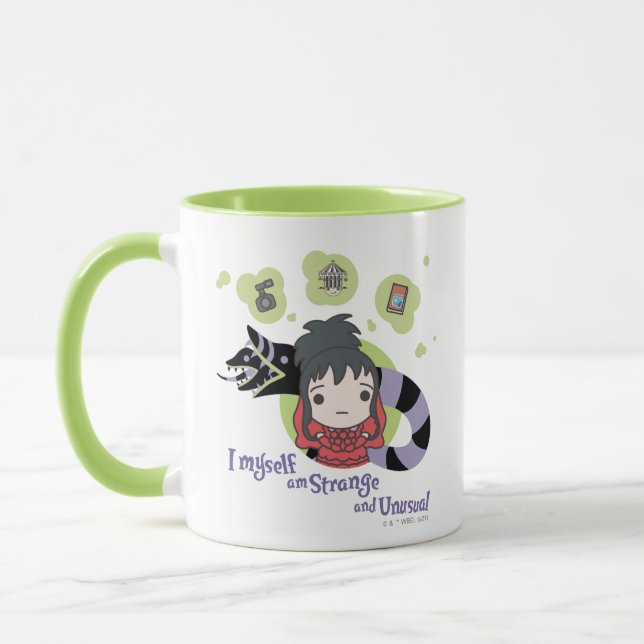 Caneca Beetlesumo | Chibi Lydia "Estranho e incomum" (Esquerda)