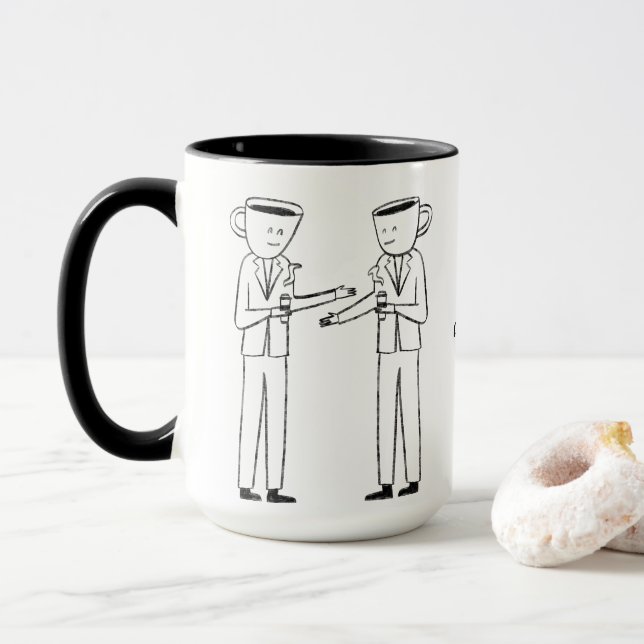 Caneca Behind every successful person is a strong cup  (Com Donut)
