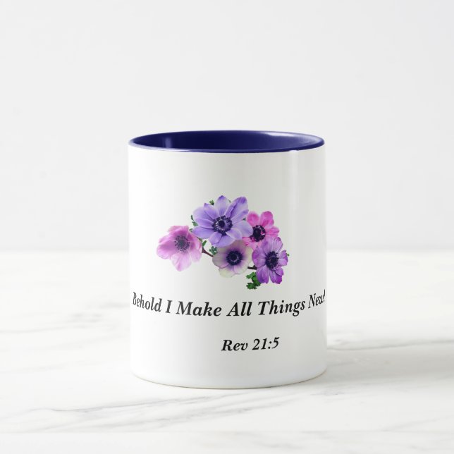 Caneca Behold me fazem todas as coisas novas (Centro)