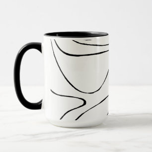 Caneca Bei e Fluxo 2 - Preto e Branco