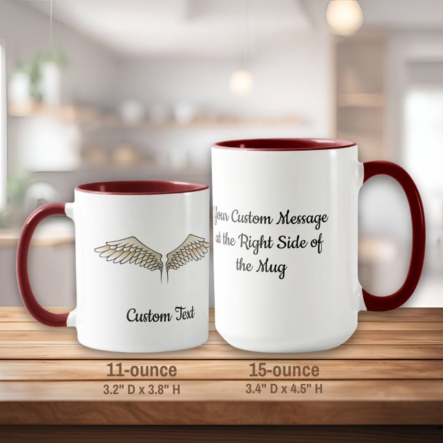 Caneca Beige Wings Mug (Criador carregado)
