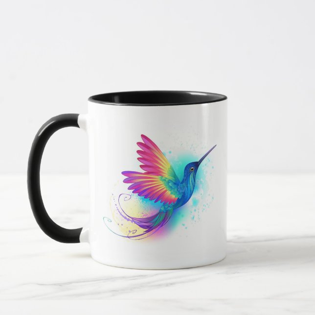 Caneca Beija-flor Arco-íris Exótico (Esquerda)