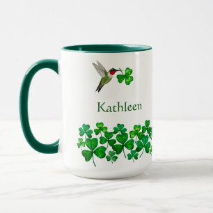 Caneca Beija-flor personalizado do Dia de São Patrício