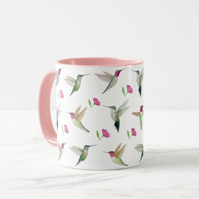Caneca Beija-flores de Anna (Frente Esquerda)