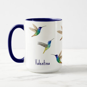 Caneca Beija-flores Personalizados