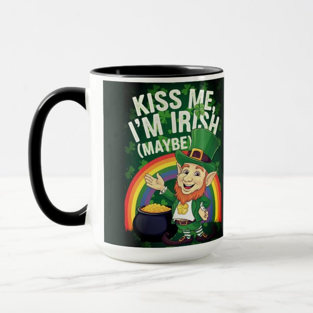 Caneca Beije-me, sou irlandês (Esquerda)