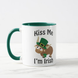 Caneca Beije-me, sou irlandês Yak