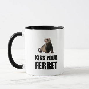 Caneca Beije sua doninha engraçada