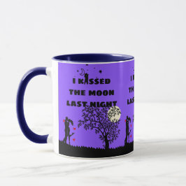 Caneca beijei a lua ontem à noite