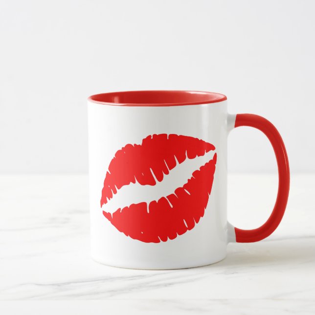 Caneca Beijo Vermelho (Direita)