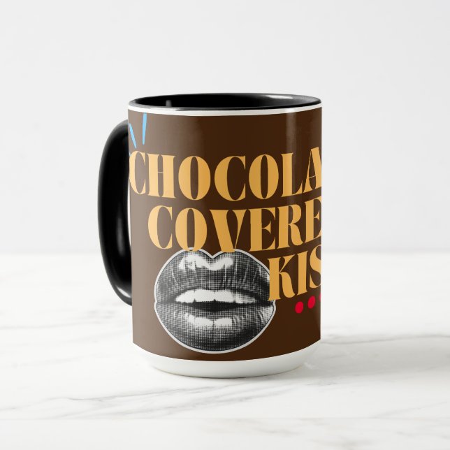 Caneca Beijos de chocolate Mug (Frente Esquerda)