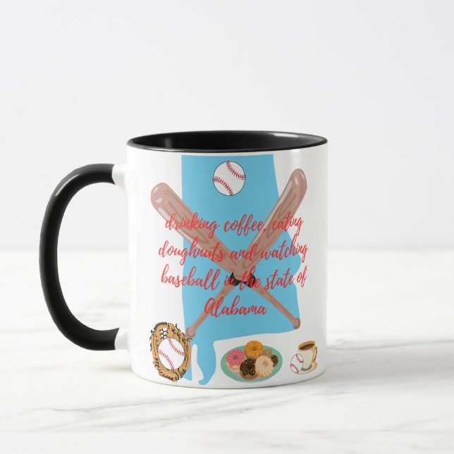 Caneca Beisebol, Café e Donuts no Alabama  (Esquerda)