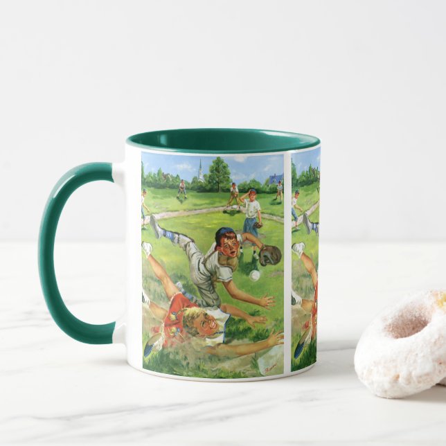 Caneca Beisebol Esportivo Clássico, Times de Crianças Jog (Com Donut)