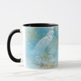 Caneca Bela Ave de Baixo Egret