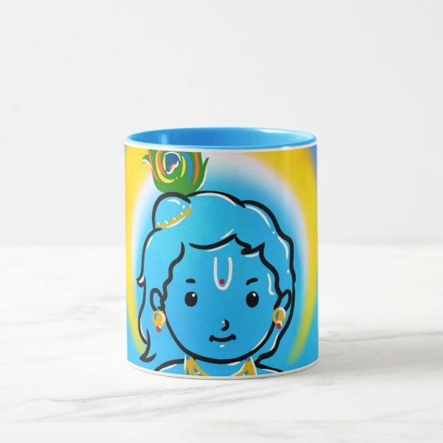 Caneca Bela Bela Bênção de Krishna Arte (Centro)