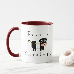 Caneca Bela Caricatura Beltie Natal Belice Vaca Galloway