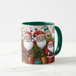 Caneca Bela charge de Natal Santa Clause Mug