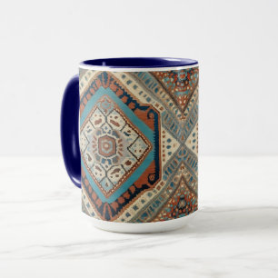 Caneca Bela Coleção Popular de Padrões Antigos Turcos