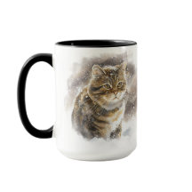 BELA COR DE ÁGUA RODADA MESA POR GATO