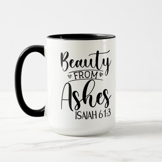 Caneca Bela de Ashes Isaiah 61:3 (Esquerda)
