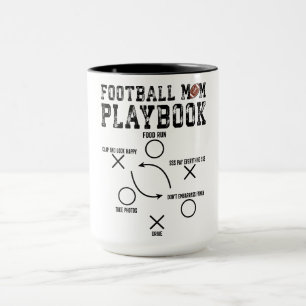 Caneca Bela Playbook de Futebol da Mãe