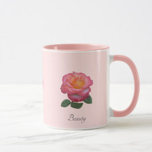 Caneca Bela Rosa de Flor Mug