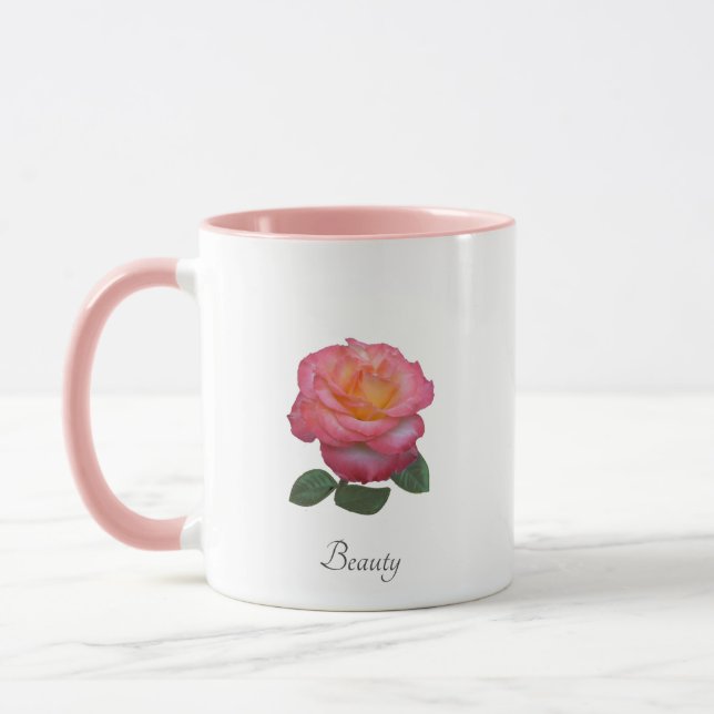 Caneca Bela Rosa de Flor Mug (Esquerda)