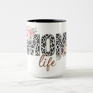 Caneca Bela Vida de Mãe Floral