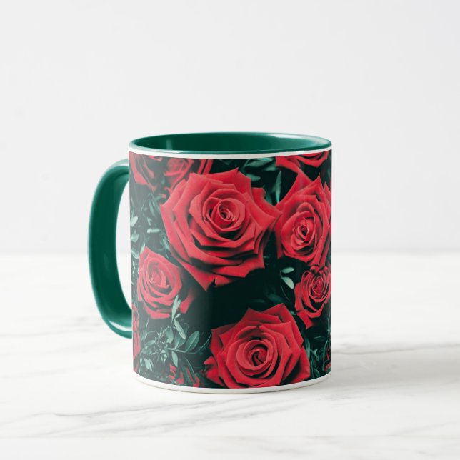 Caneca Belas Rosas vermelhas (Frente Esquerda)