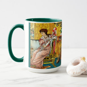 Caneca Beleza, Ilustração Vintage por Walter Crane