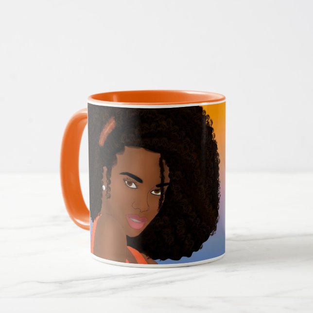 Caneca Beleza Sunkised com Poema (Frente Esquerda)