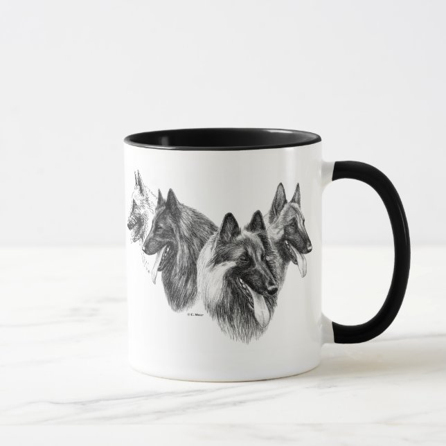 Caneca belga de Tervuren Malinois do Sheepdog do (Direita)