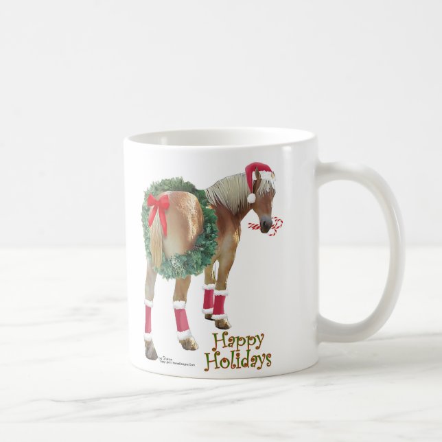 Caneca belga do Natal do cavalo de esboço (Direita)