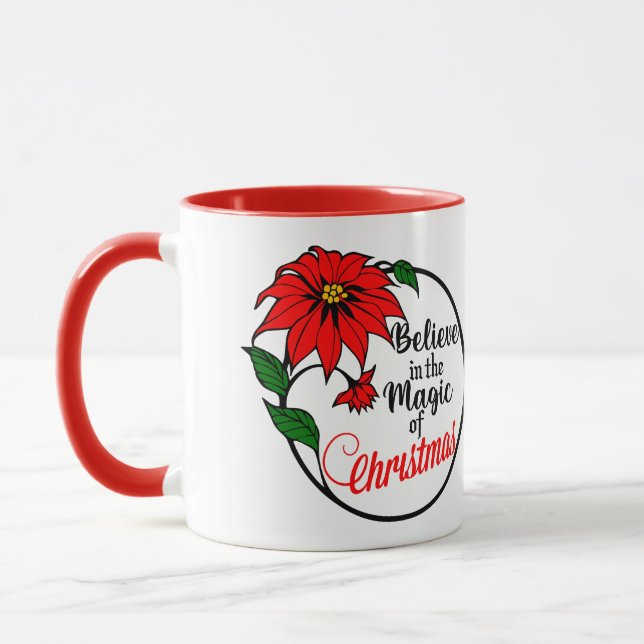 Caneca “Believe in the Magic of Christmas” mug (Esquerda)