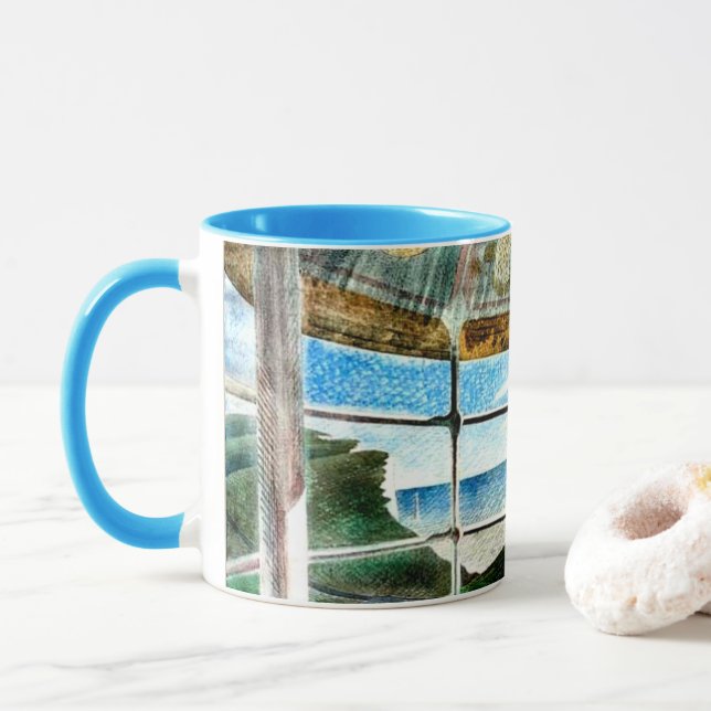 Caneca Belle Tout Lighthouse Cabeça De Beachy, (Com Donut)