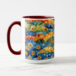 Caneca Belo Abstrato, Design de padrão sem costura