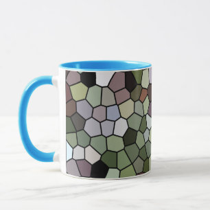 Caneca Belo Azulejo de Mosaico, Impresso Coffee Mug