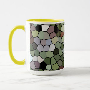 Caneca Belo Azulejo de Mosaico, Impresso Coffee Mug