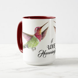 Caneca Belo beija-flores no voo
