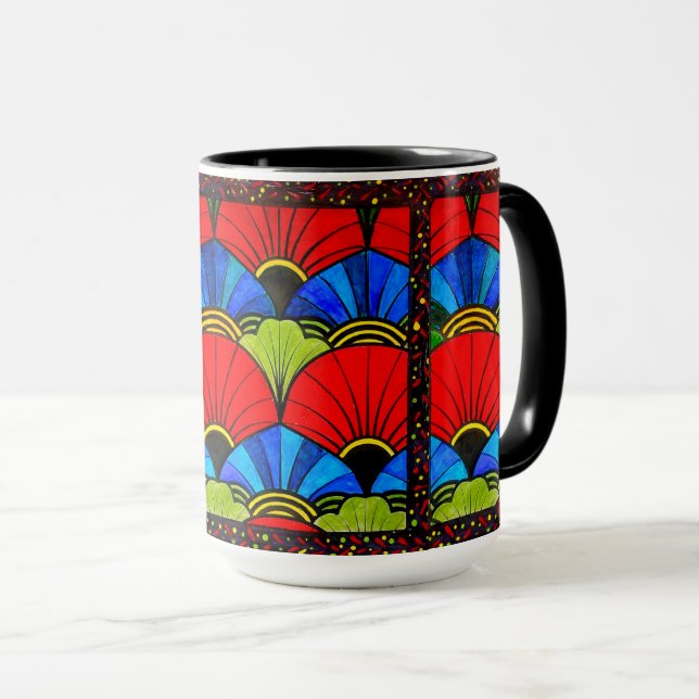 Caneca Belo Burst de Cores Combo Mug (Frente Esquerda)