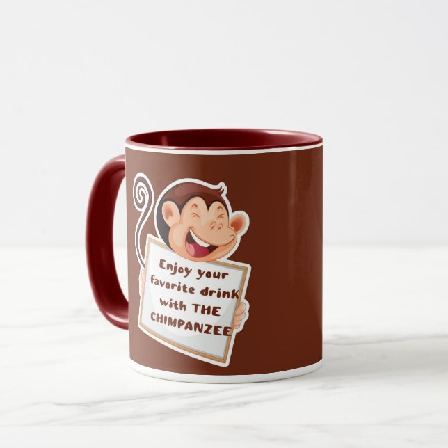 Caneca Belo Chimpanzé (Frente Esquerda)