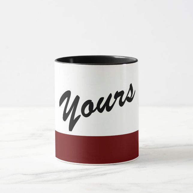 Caneca Belo e branco vermelho preto (Centro)