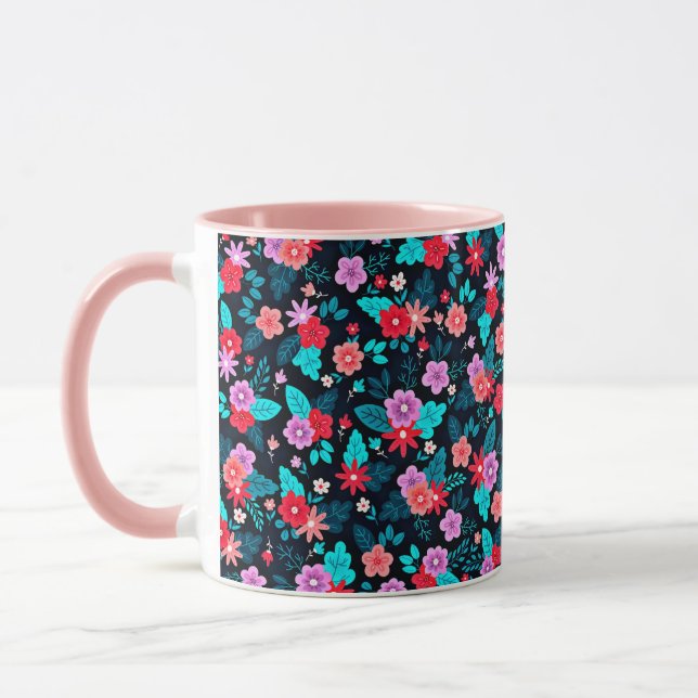 Caneca Belo Esquema Ditsy Floral Padrão-56576 (Esquerda)