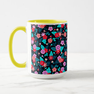 Caneca Belo Esquema Ditsy Floral Padrão-56576