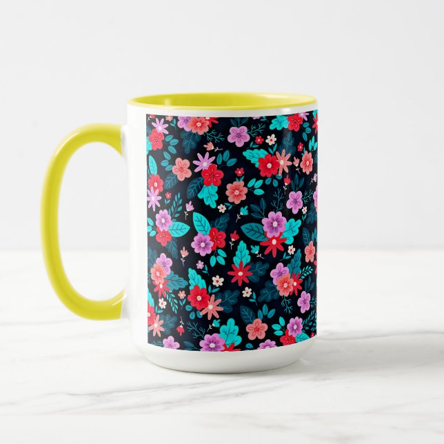 Caneca Belo Esquema Ditsy Floral Padrão-56576 (Esquerda)